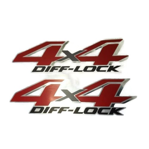 4x4 DIFF LOCK Sticker Sandblasted TOYOTA REVO VIGO Attached To The Side ...