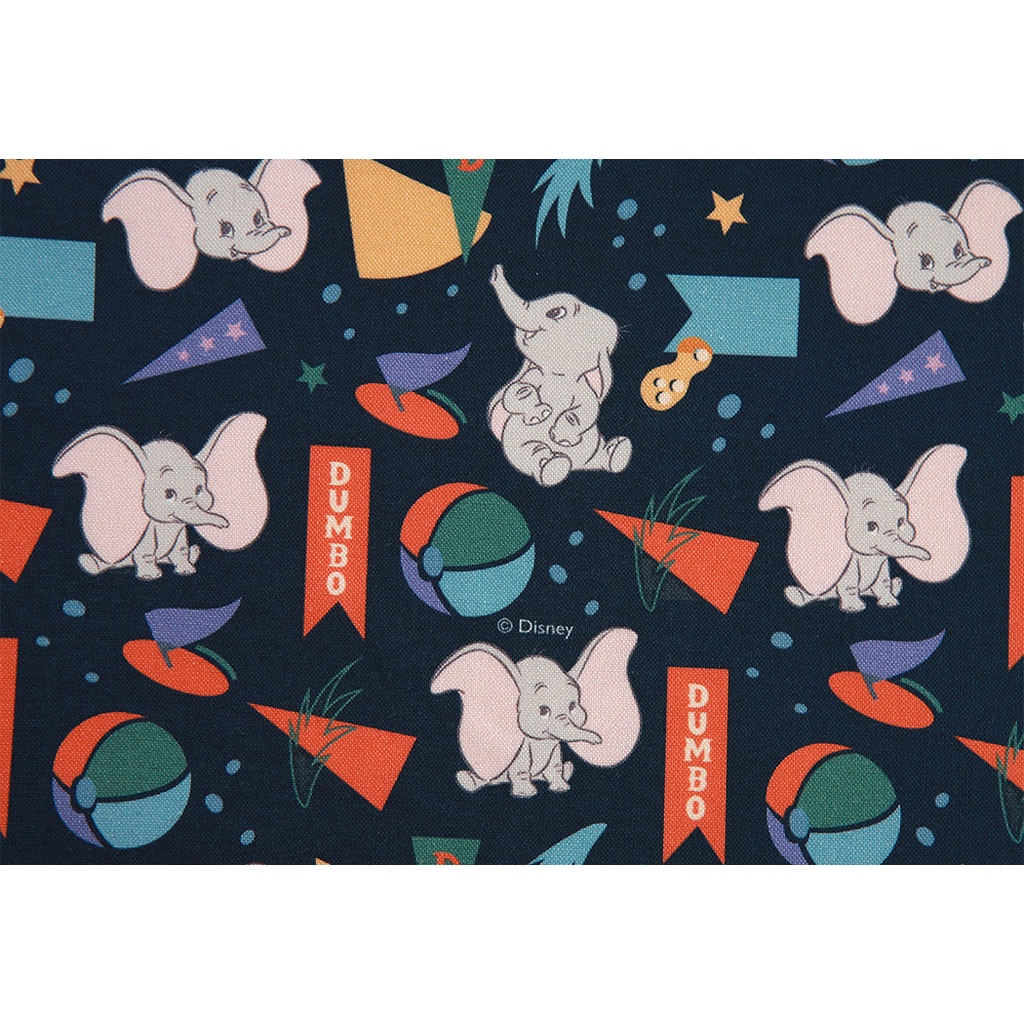 Disney Retro Dumbo Character Cotton Fabric made in Korea by the Half ...