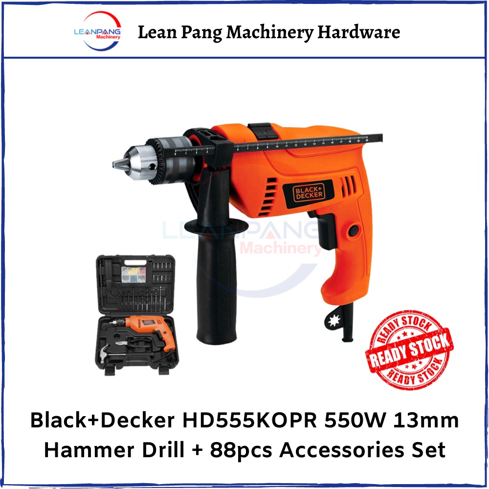 Buy Black+Decker 13mm 550W Variable Speed Hammer Drill, HD555