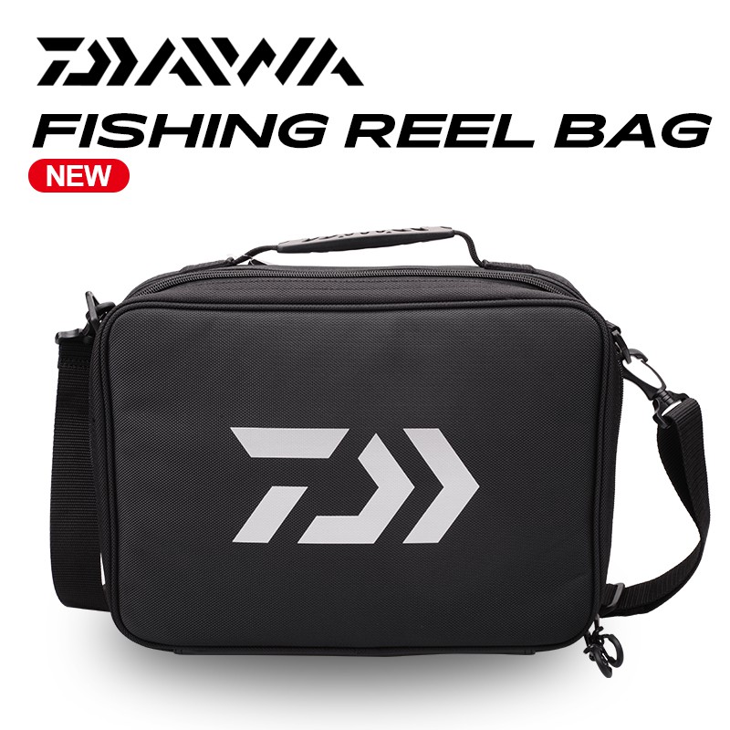 DAIWA Black Fishing Lures Bait Reel Tackle Bag Large Capacity Lightweight  Multifunctional Outdoor Fishing Bag