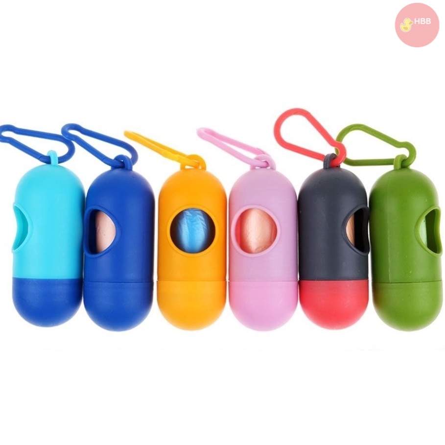 Portable Diaper Disposal Plastic Bag With Case (Random Colour) FG