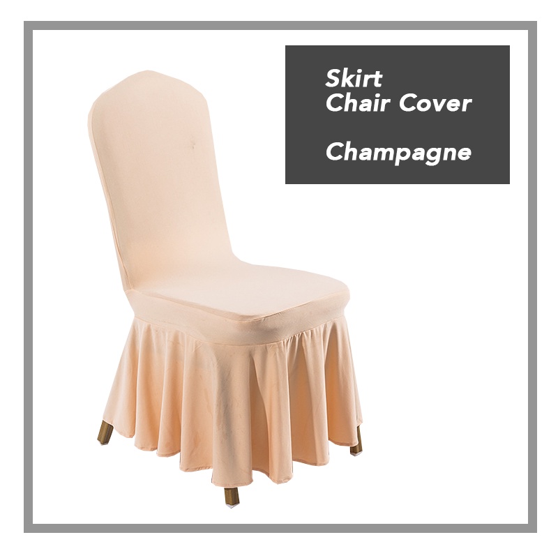 ACEVE DREAM READY STOCK Nice Skirt Chair Cover Dining Event Hotel ...