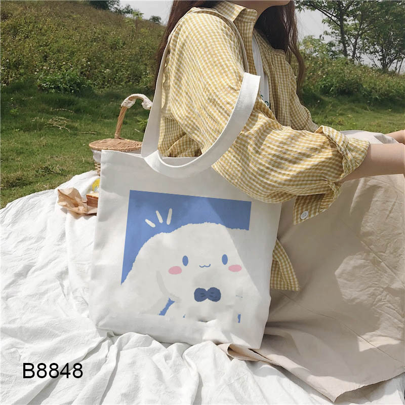 Korean canvas bag best sale