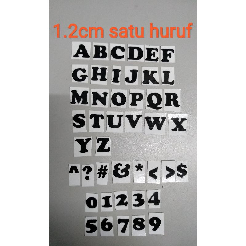 [Ready Stock] 1.2cm Huruf/ Alphabet Sticker untuk hantaran, gift ...