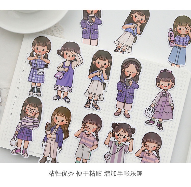 20pcs Cute Telado Journal Stickers PVC Waterproof Stickers Phone ...