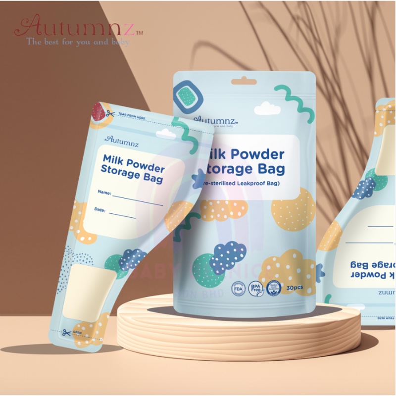 AUTUMNZ *MILK POWDER STORAGE BAG* Pre-sterilised Leakproof Bag, Beg ...