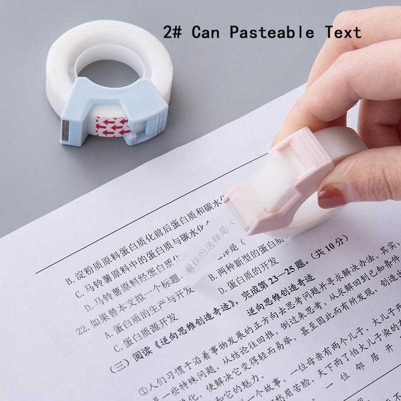 2Pcs Set Correction Invisible Tape Glue Tool with Mini Tape Cutter ...
