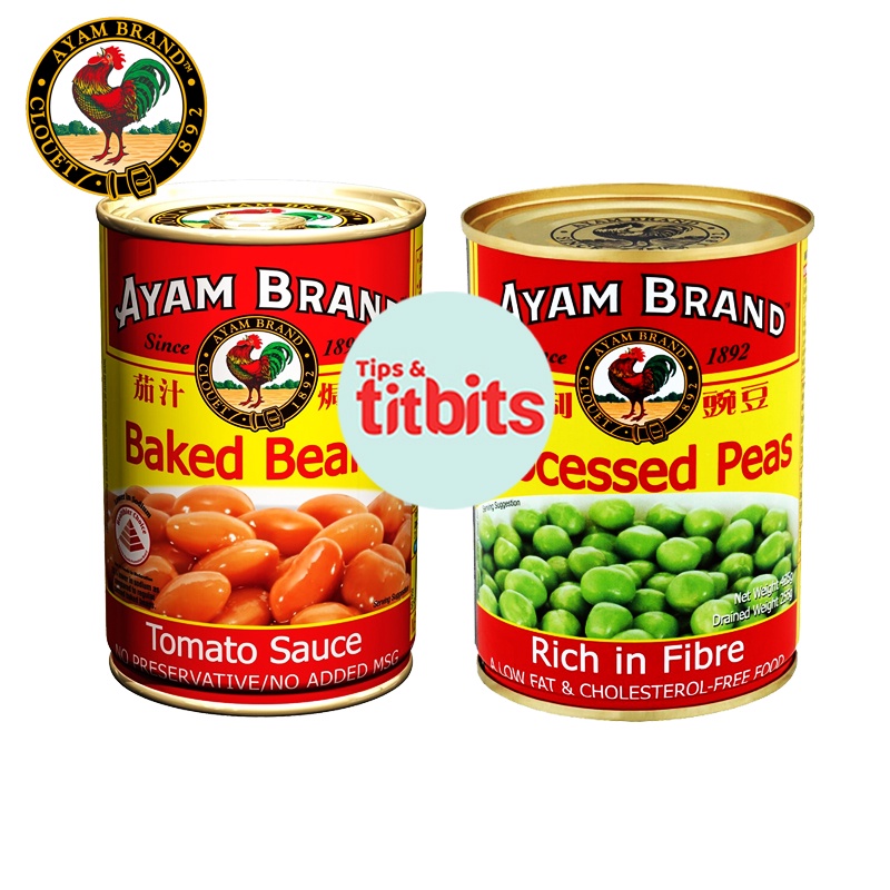 AYAM BRAND Processed Peas / Baked Beans 425g Shopee Malaysia
