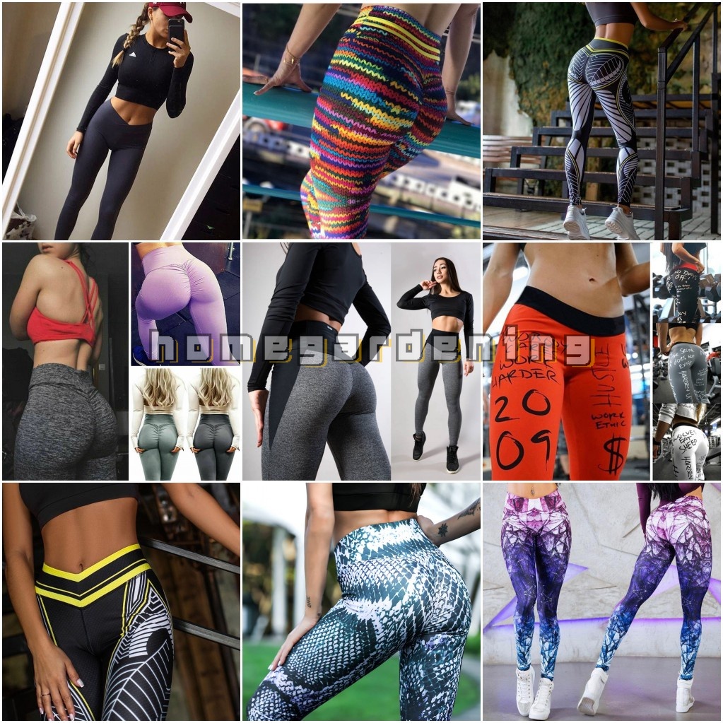 Anyu Leggings Donna Elasticizzati Con Stampa Digitale – Sportivi E Comodi Per Yoga E Running – Taglia XXL - 4
