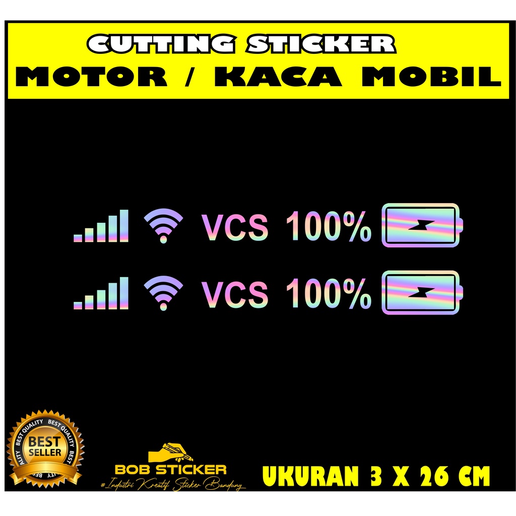 Cutting STICKER VCS STICKER / WIFI STICKER / SIGNAL STICKER / VIRAL ...