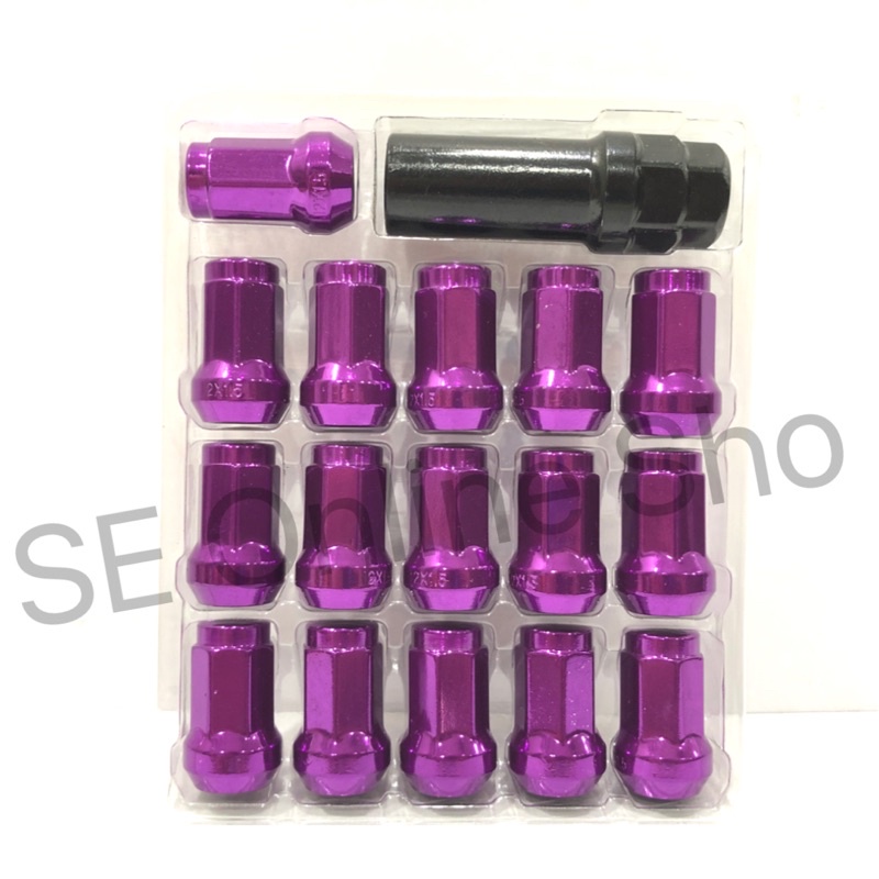 16Biji Nut Tayar Besi Heavy Duty Sport Rim Wheel Lock Special Lock Nut