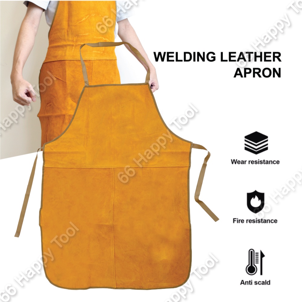 Welding Leather Apron Heat Resistance Safety Woodworking Welding Cast
