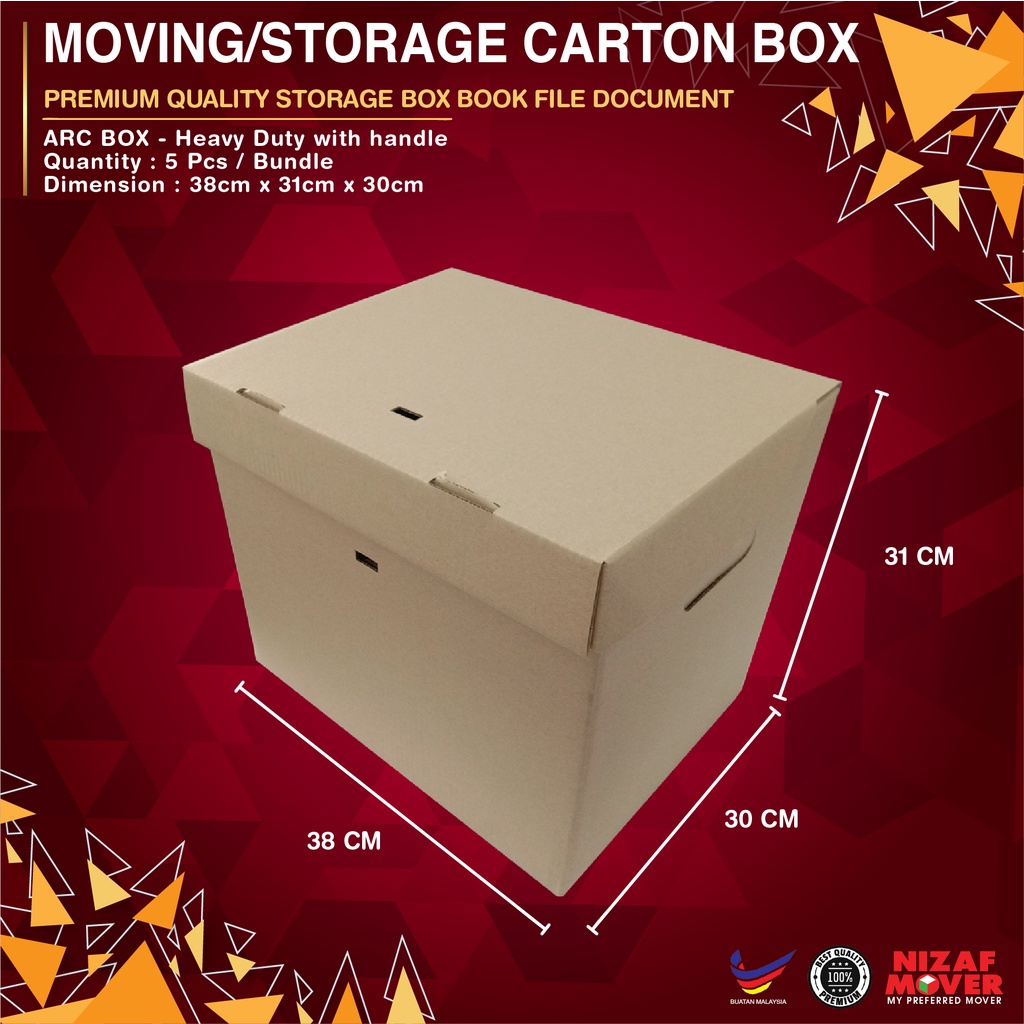 Storage Box, Document Box, Archive Box (5 pcs) Malaysia