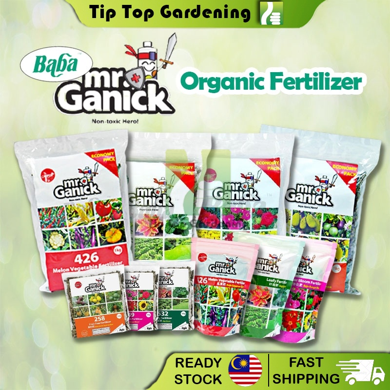 TIPTOP BABA Mr Ganick Organic Fertilizer Series Baja Organik (258 Fruit ...