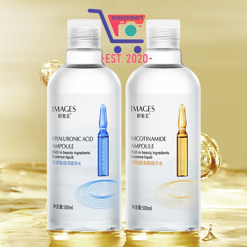 IMAGES NIcotinamide Ampoule Toner 300ml / Hyaluronic Acid Ampoule Toner 300ml 形象美烟酰胺