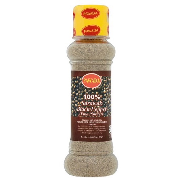 Pawada 100% Sarawak Black Pepper Fine Powder 60g | Shopee Malaysia
