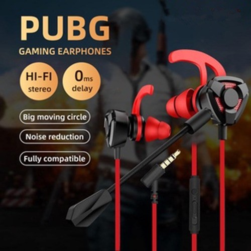 G9 PUBG Gaming Earphone Double Stereo Bass Noise Cancellation HiFi Gaming In ear Earphones Headset with Mic Shopee Malaysia