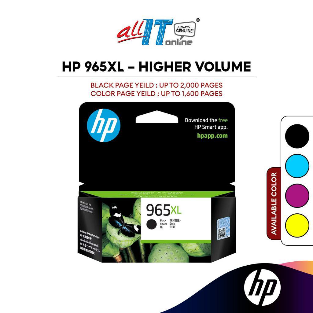 HP 965XL Ink Cartridge (Black/Cyan/Magenta/Yellow) | Shopee Malaysia