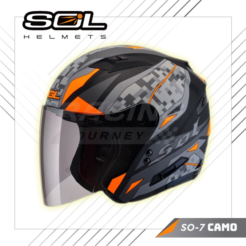 Sol helmets hot sale with led lights