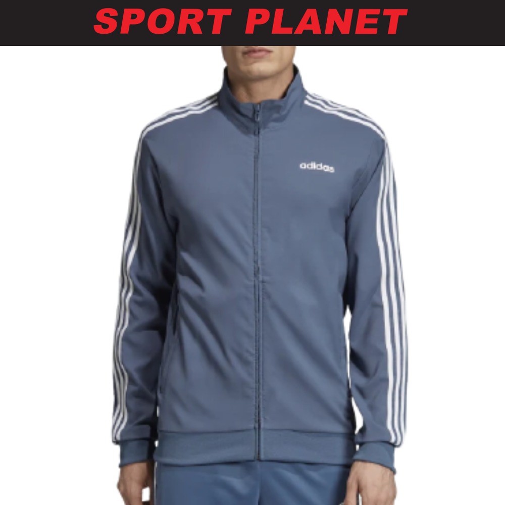 adidas Men Essential 3 Stripe Track Jacket Shirt Baju Lelaki