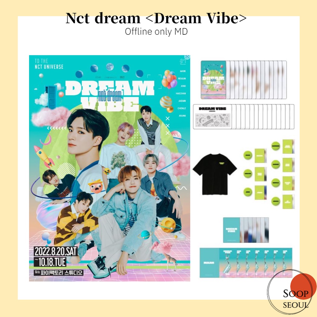 Nct dream Exhibition Dream Vibe Offline 2nd MD / phototicket t-shirt ecobag  scratch photocard postcardbook | Shopee Malaysia