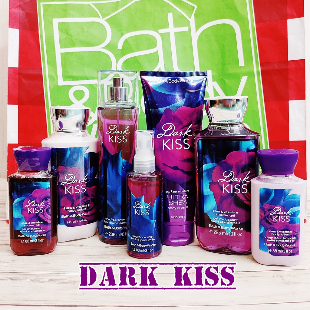 Dark Kiss Bath And Body Works Fragrance Mist Body Lotion Shower Gel Hand