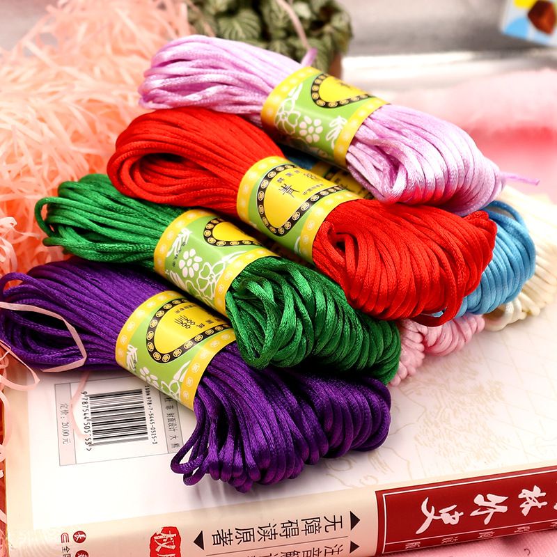 1.5mm Chinese Nylon Cord DIY Beading String Thread For Bracelet Jewelry ...
