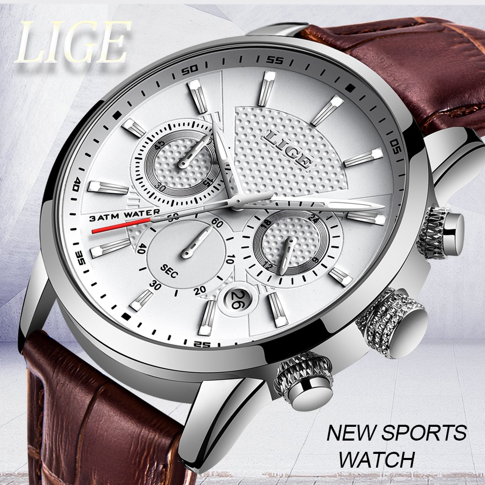 Lige 2021 new discount fashion mens watches