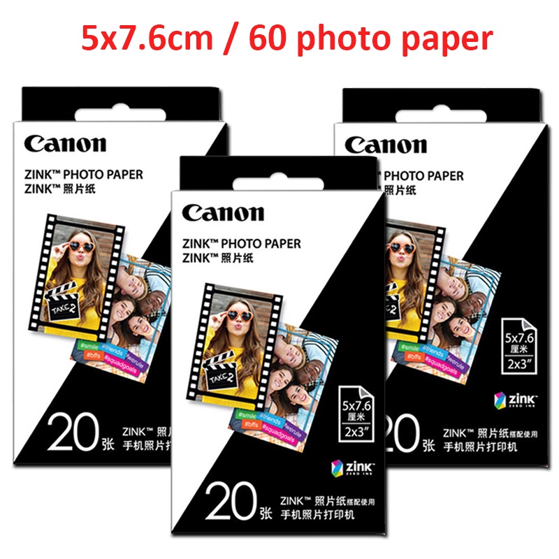 20/40 Sheets 2x3 inch(5x7.6 cm) ZP 2030 self-adhesive Photo Paper 5 x 7