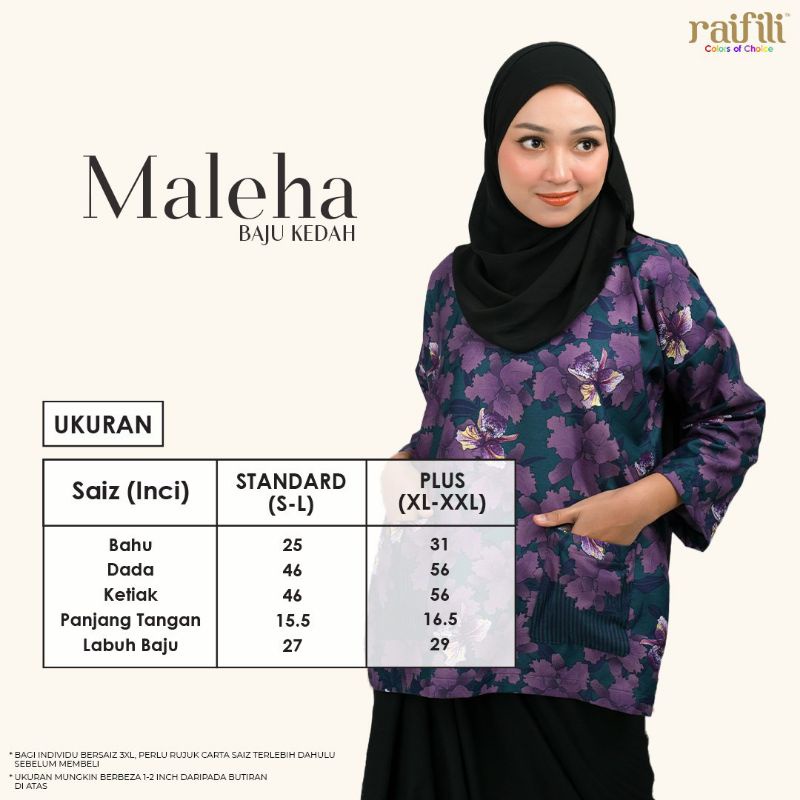𝐌𝐀𝐋𝐄𝐇𝐀 𝐁𝐀𝐉𝐔 𝐊𝐄𝐃𝐀𝐇 by RAIFILI | Shopee Malaysia