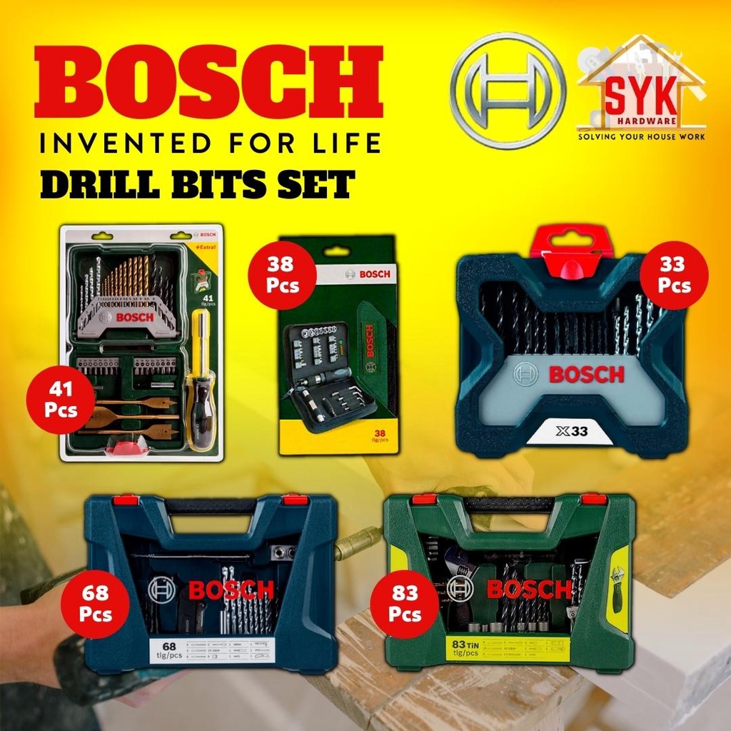 Syk Bosch Original 33pcs 38pcs 41pcs 68pcs 83pcs X Line And V