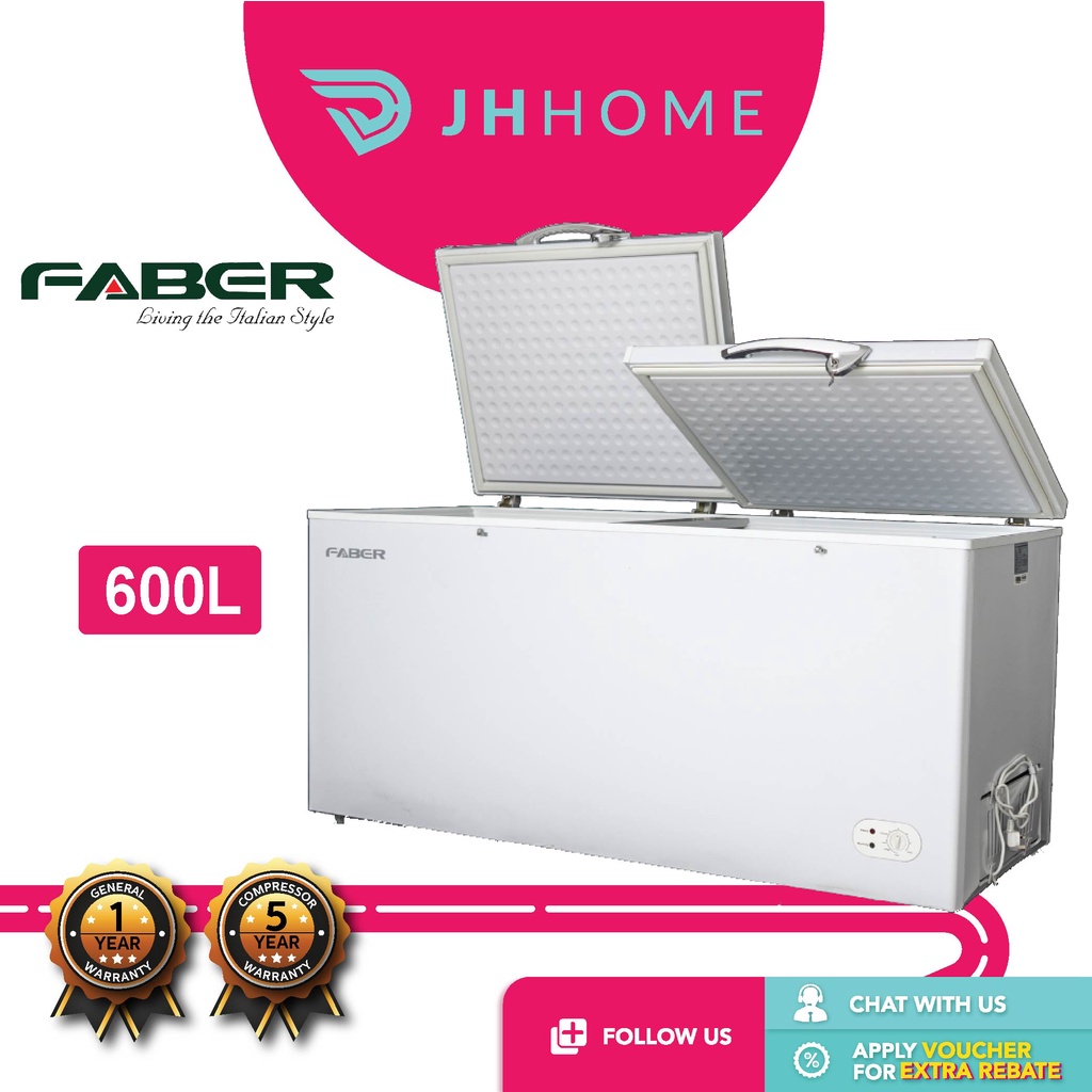 Faber Chest Freezer/Fridge (600 L) FZ-F628(N) | Shopee Malaysia