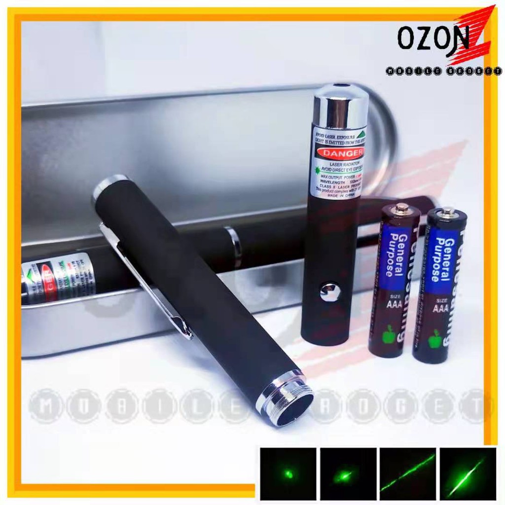 🆕QUALITI BAGUS🆕LASER POINTER POWER TINGGI LAMPU HIJAU PERCUMA BESI ...