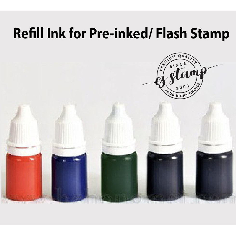 How to Refill ink to Flash stamp chop 