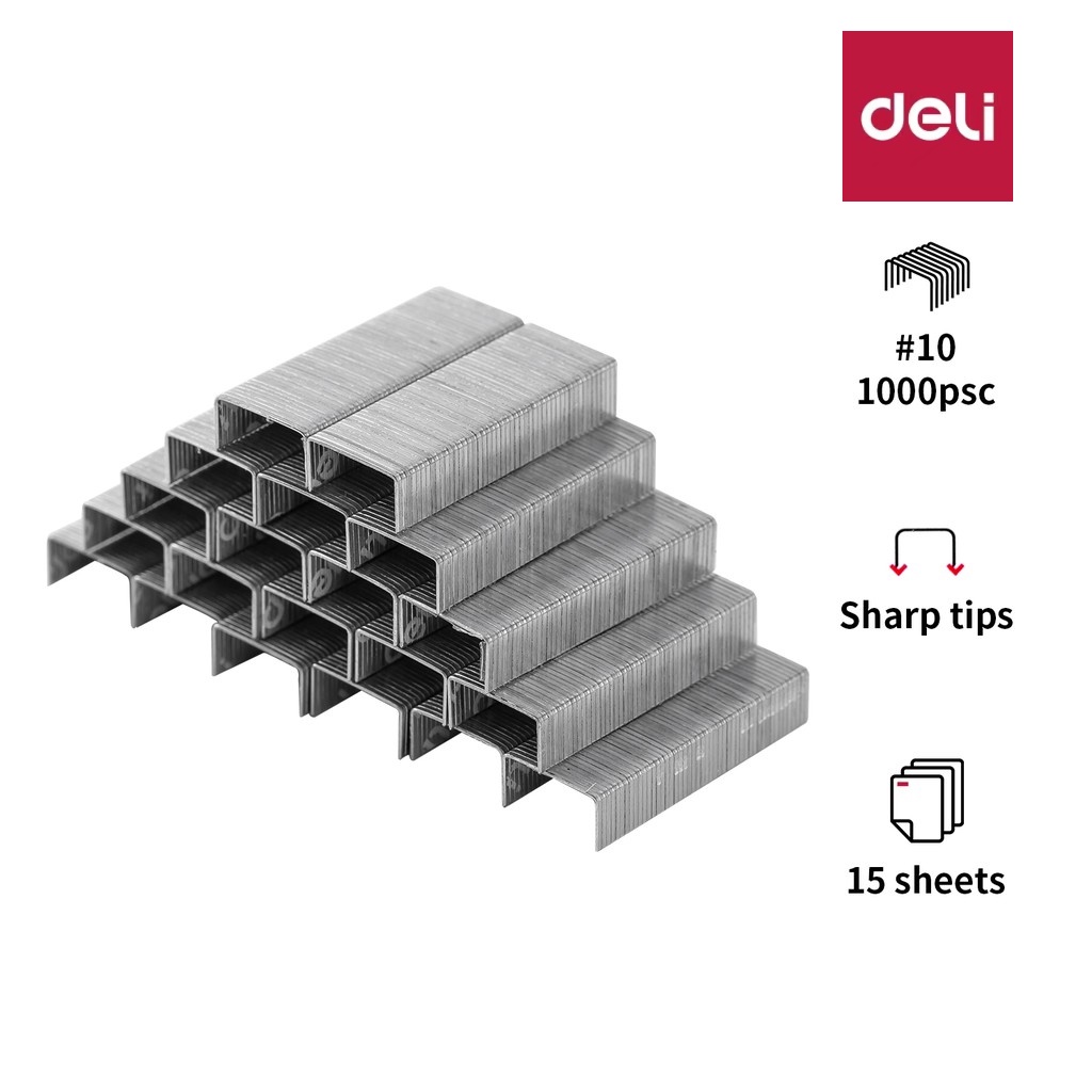 Deli Stapler Small Staples (1000 Pcs/Box) E0010N | Shopee Malaysia