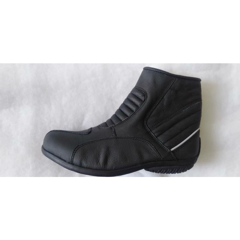 kasut riding motorcycle kulit lembu original leather 💯% | Shopee Malaysia