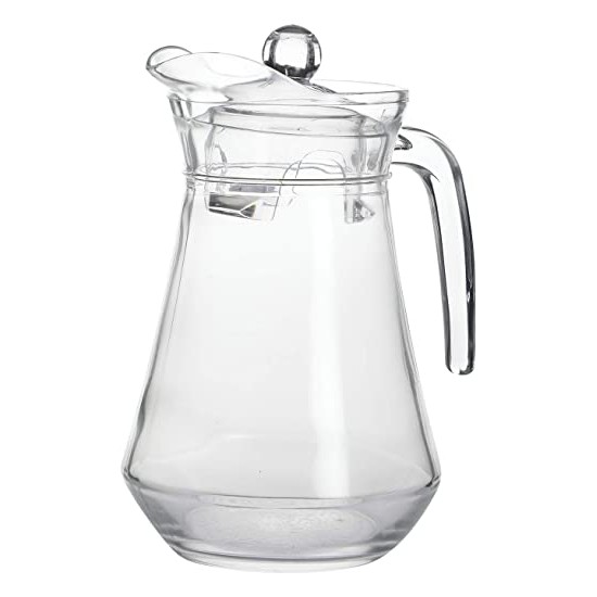 Luminarc 1.3Liter Glass Water Jug with Lid Plastic Jug Air Kaca Teko Bekas Jus Jamuan Raya Juice