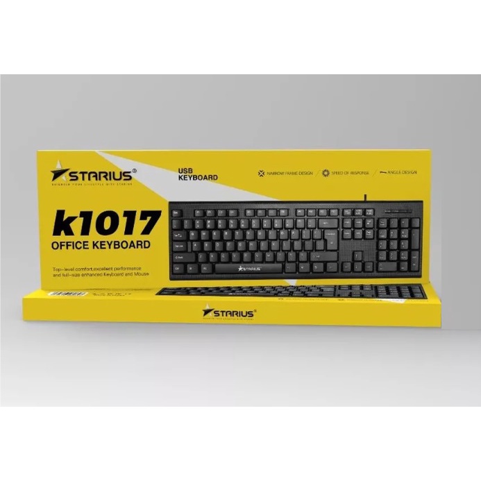 Starius K-1017 USB Keyboard | Full-size Enhanced Keyboard | Shopee Malaysia