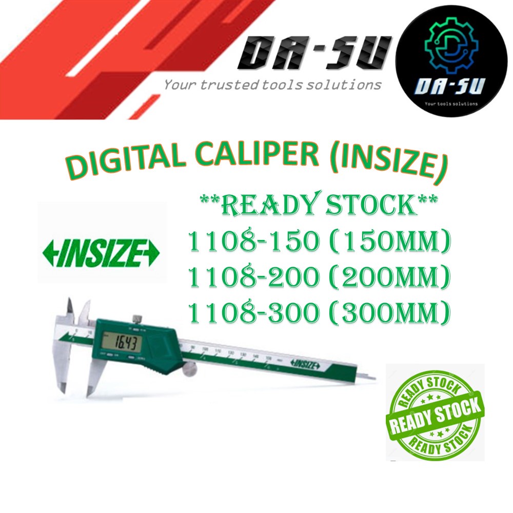 INSIZE DIGITAL CALIPER 150MM, 200MM, 300MM | Shopee Malaysia