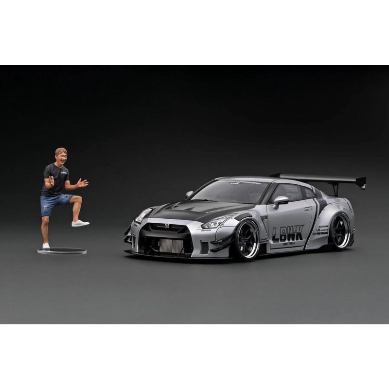 Ignition Model IG2343 1/18 Scale LB-WORKS Nissan GT-R R35 type 2 Silver ...