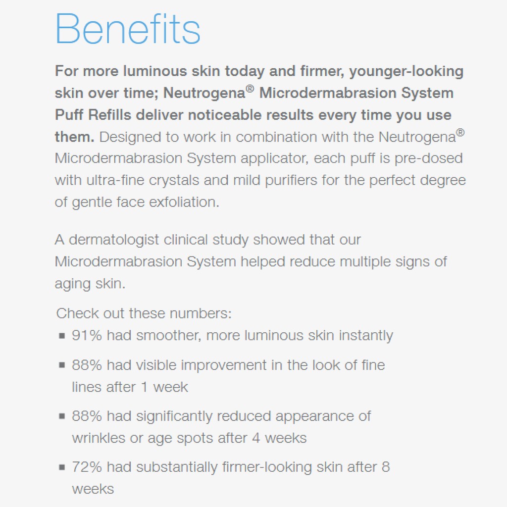 Neutrogena Microdermabrasion System ~ hot Wrinkles, Pores, Age-Spots, Firmness