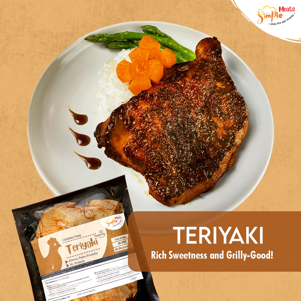 SimpleMeats [Marinated Chicken Chop] Teriyaki Flavour (250gm