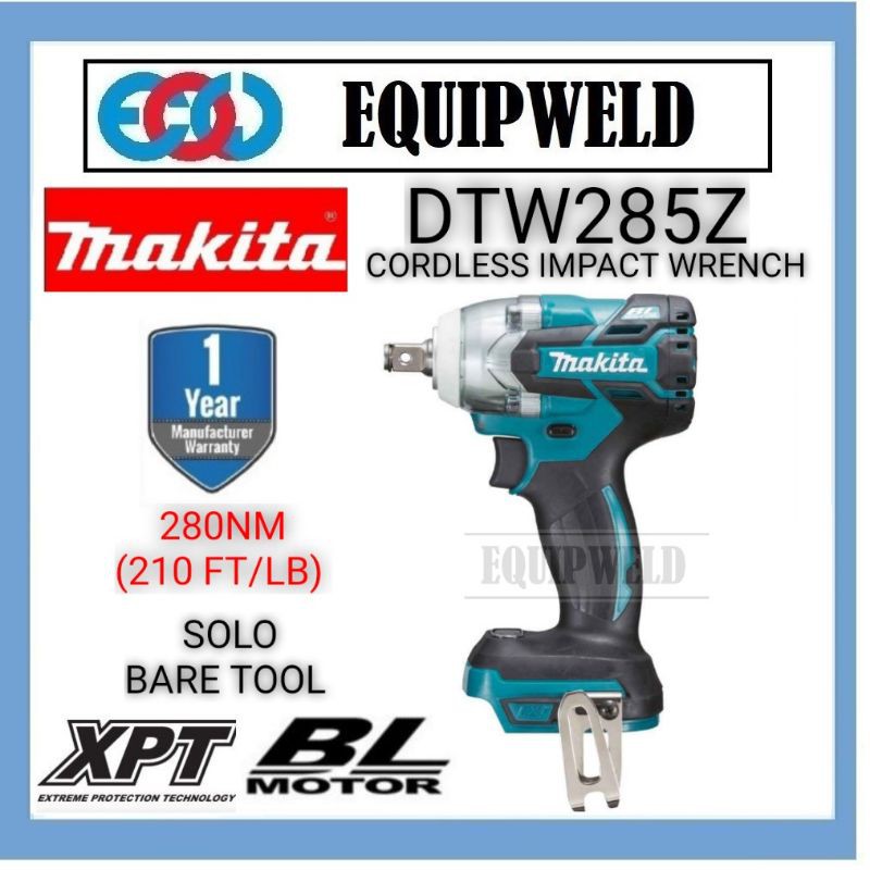 Makita best sale dtw285z battery