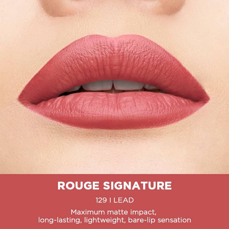 L Oreal Paris Rouge Signature Matte Liquid Lipstick 129 I Lead Shopee Malaysia