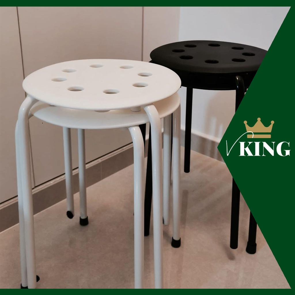 MARIUS STOOL 45CM CHAIR STOOL ROUND STOOL DINING STOOL LIVING ROOM