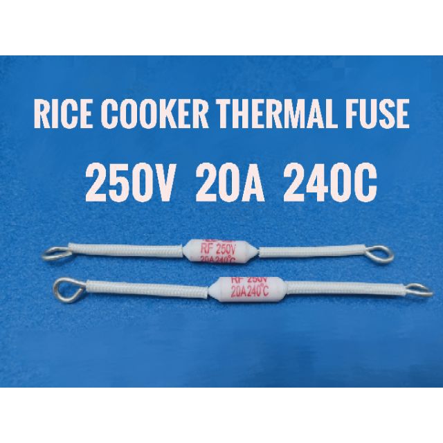 2 biji 20A 240C 250V Rice Cooker Thermal Fuse Fuse periuk nasi Shopee