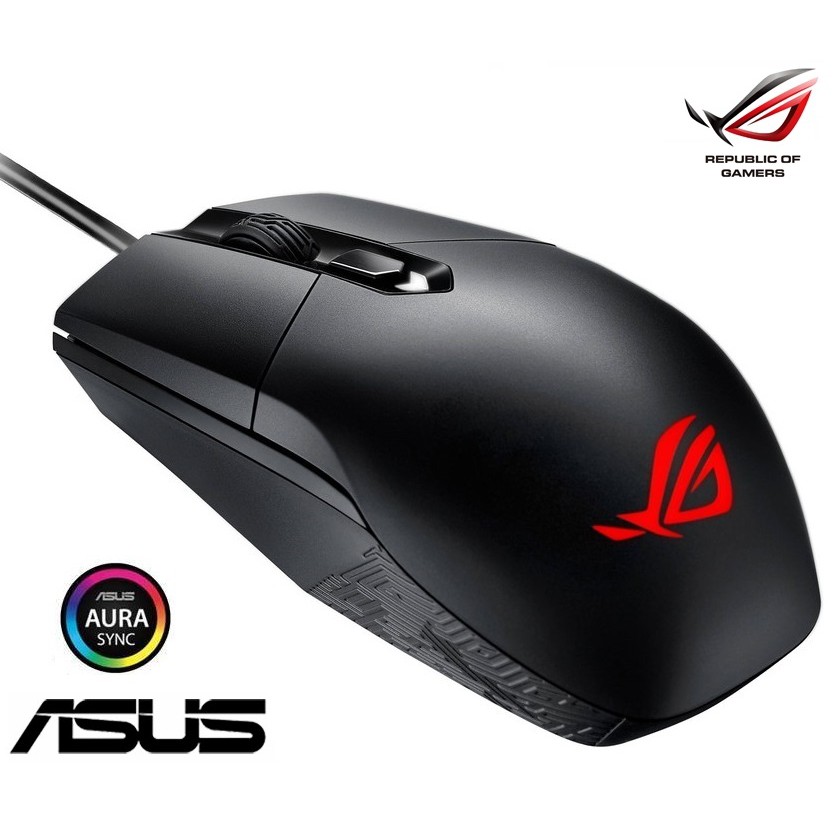 Asus Rog Strix Impact Wired Optical Mouse Rgb Light Effect Moba ...