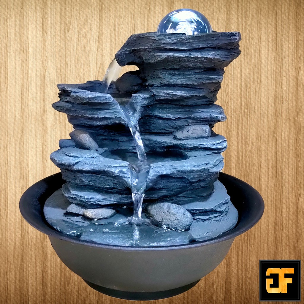 Indoor Water Fountain WATER FEATURE FENG SHUI HOME DECORATION 1027
