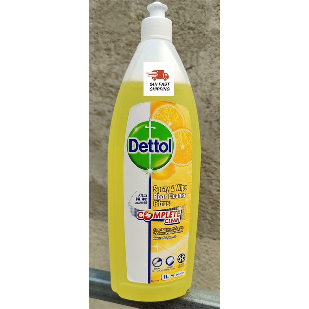 Dettol Spray & Wipe Floor Cleaner Green Apple 1L Shopee Malaysia