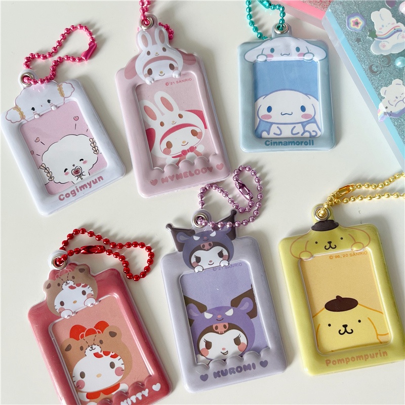 Ins Mini 1 Inch Card Holder Cute Cartoon Waterproof Photocard Bag with ...